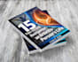 design book cover with realistic mock up