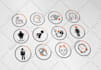 do flat icon designs for apps, websites and brand