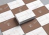 design a custom minimalist business card or stationery