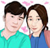 couple cartoon for 1 day