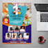 design a professional business flyer, event flyer, poster in 8 hours