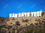 design hollywood sign banner