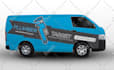 design black car wrapping near me, big truck usa and van graphics