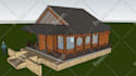 make a 3d architectural design model or a render