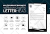 design professional letterhead editable in ms word