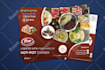 design amazing restaurant postcard, recipe card, eddm