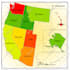 design detailed USA region maps for reports, presentations or websites