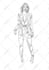 illustrate you as a zombie