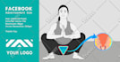 draw yoga and exercise poses illustration for facebook ads or post