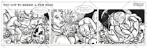 draw a professional comic strip