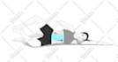 draw yoga and exercise poses illustration for facebook ads or post