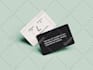 create a minimal business card design
