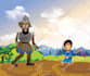 illustrate a full colour childrens storybook character or scene