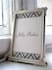 create table number or menu design for wedding