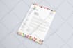 design professional letterhead in editable ms word format