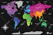 design scratch off map for commercial and print use