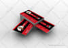 design business card and stationery design with qr code