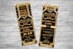 design a ticket style invite with a matching thank you tag