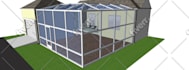 create exterior design with realistic 3d rendering