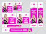design web banner, facebook instagram youtube social banner