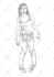 illustrate you as a zombie