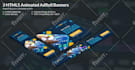 design creative HTML5 banners ads for adroll remarketing