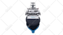 draw a detailed vector boat or ship