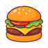 design cute and colorful cartoon food illustration for logo, menu, etc
