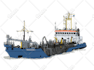 draw a detailed vector boat or ship