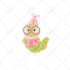 create cute animal illustrations for stickers or clip art