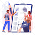 create flat vector illustration for your website, blog, app