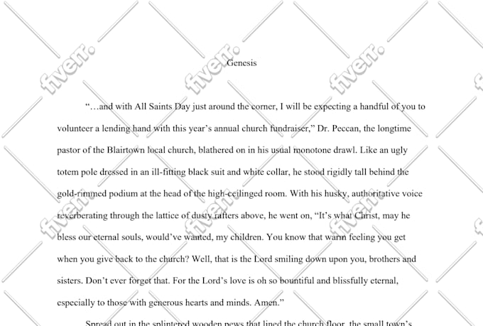 ghostwrite or rewrite your fiction short story
