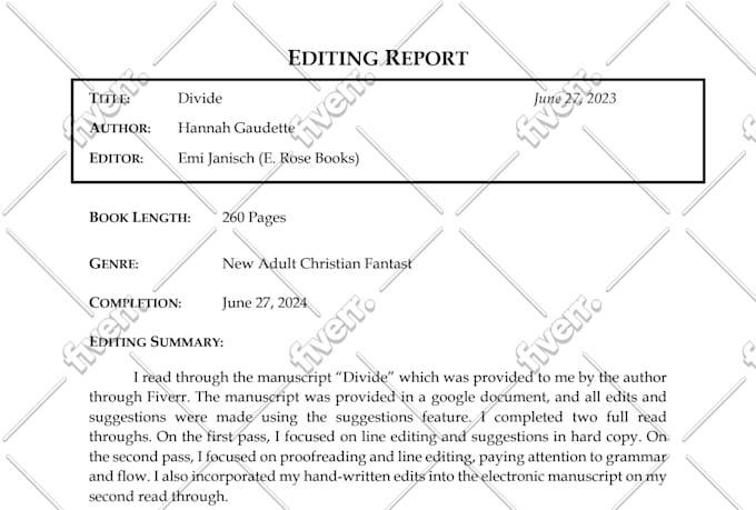 copy edit, line edit, or proofread your novel