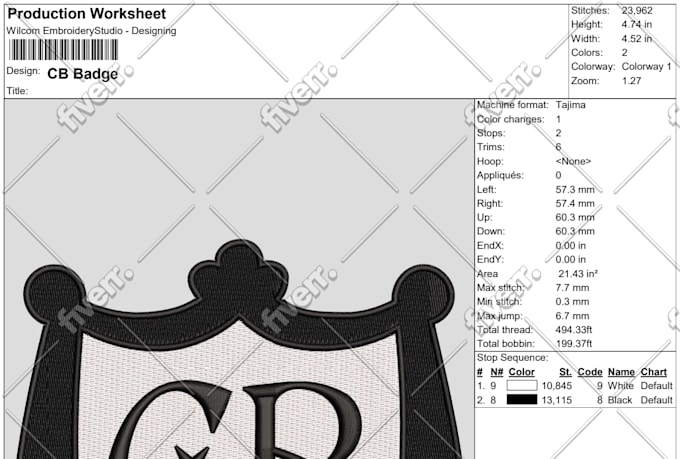 convert logo file in embroidery digitizing dst pes emb vp3