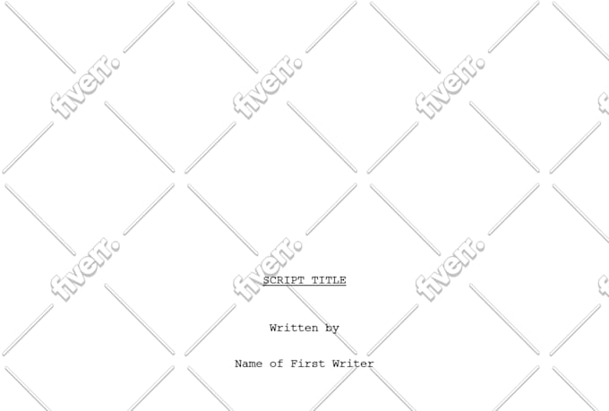 proofread and format your screenplay to industry standard