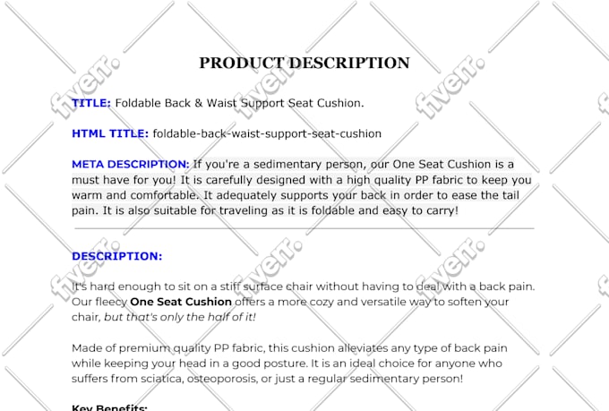 write product description that insanely drive sales