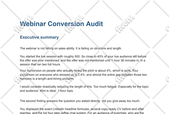 offer prospecting and sales consulting