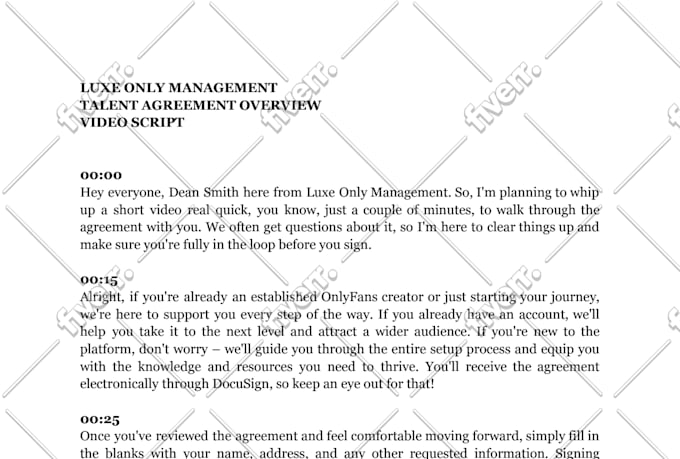 do scriptwriting for your video