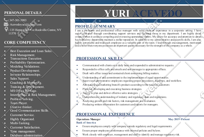 create, write, rewrite resume, cover letter, bio, linkedn