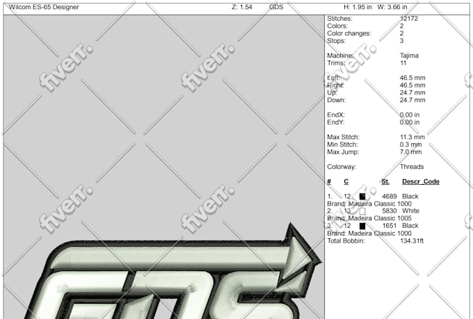 convert logo into 3d puff embroidery in any format asap