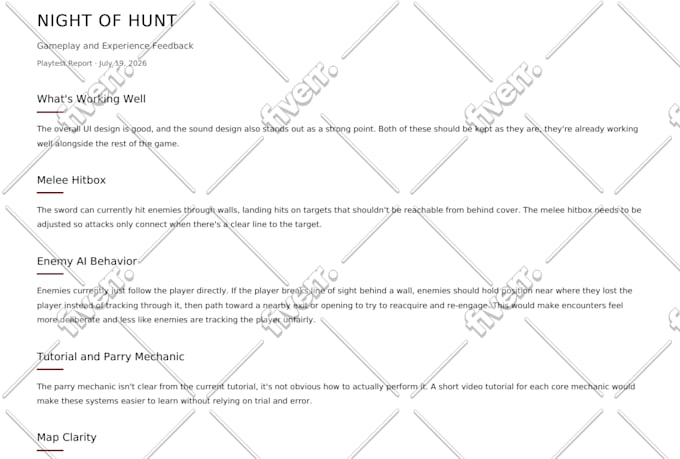 test your game and give a review