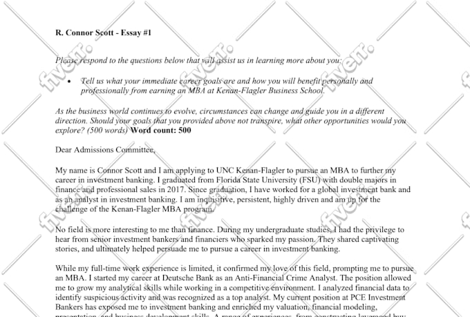 edit your business school application essays