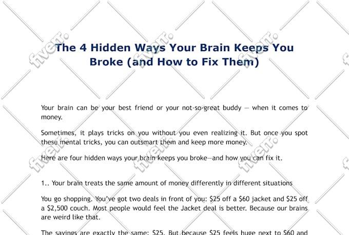 write an incredible personal finance script for your channel
