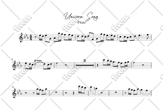 write, play and record a flute arrangement for your song