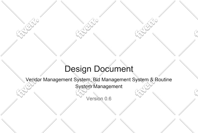 prepare a product requirements and design  document