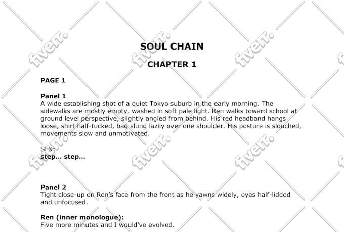 write webtoon webcomic or comic book script