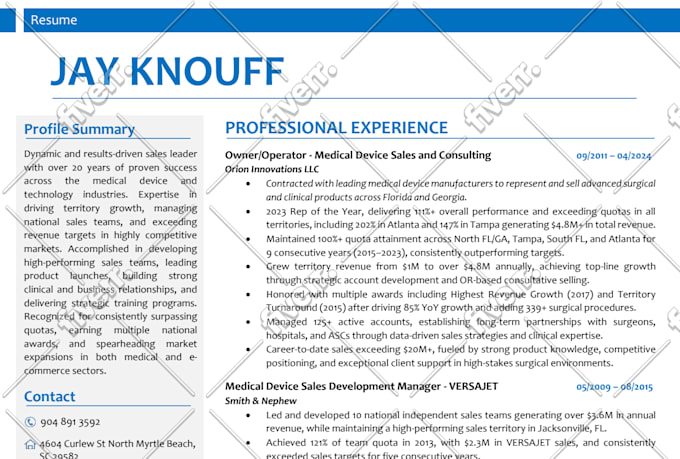 convert your linkedin profile into CV and rewrite your CV