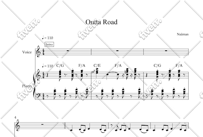 create a sheet music file for you