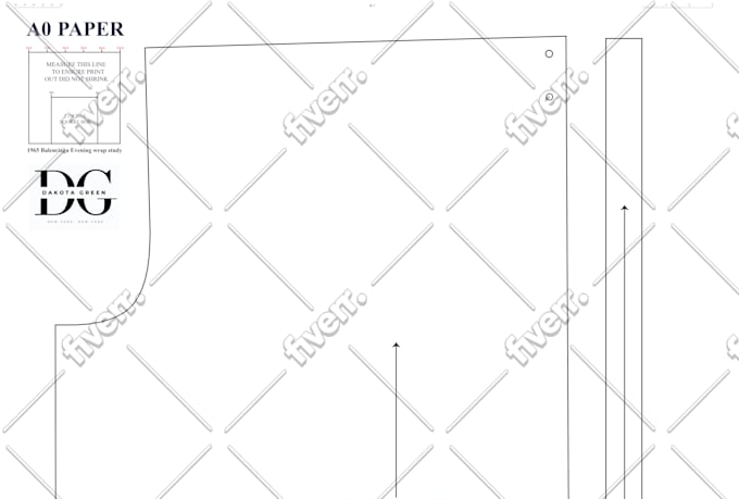 convert your hand drawn pattern into digital sewing pattern grading in 24 hours