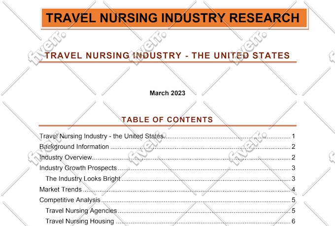 do market research and industry analysis